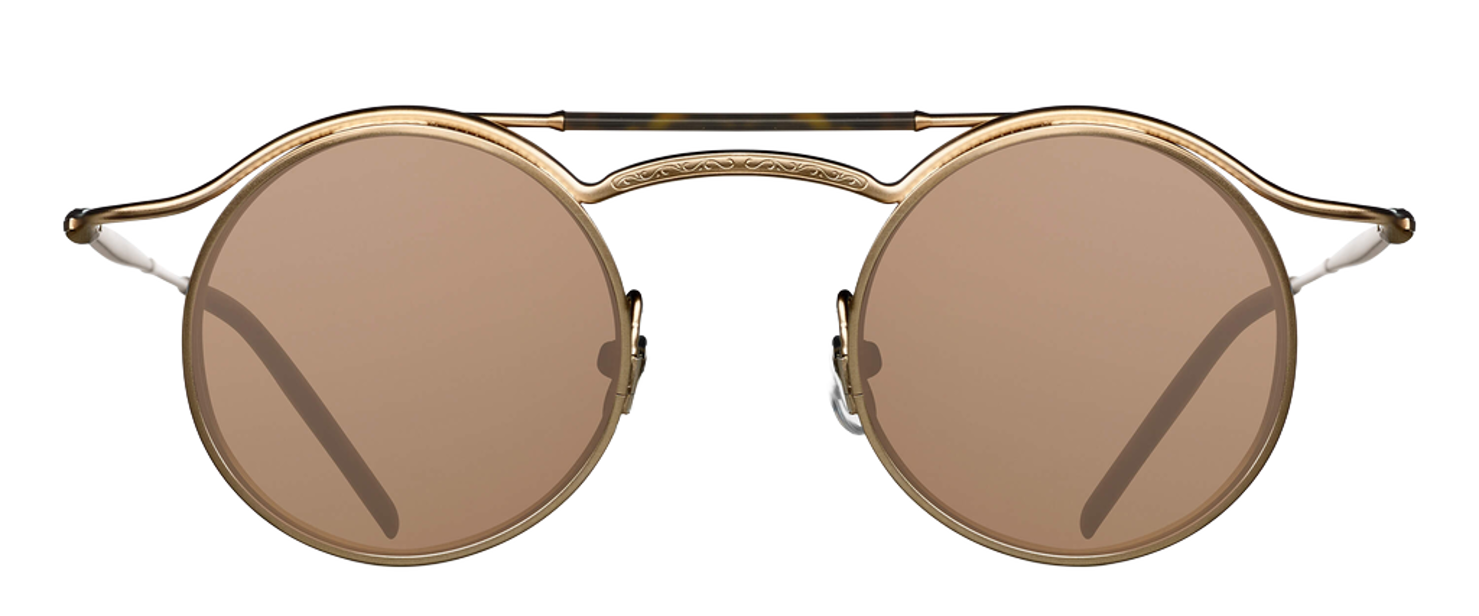 Matsuda 2903H naočare, boja Matte Gold Matte Black, prednji kadar