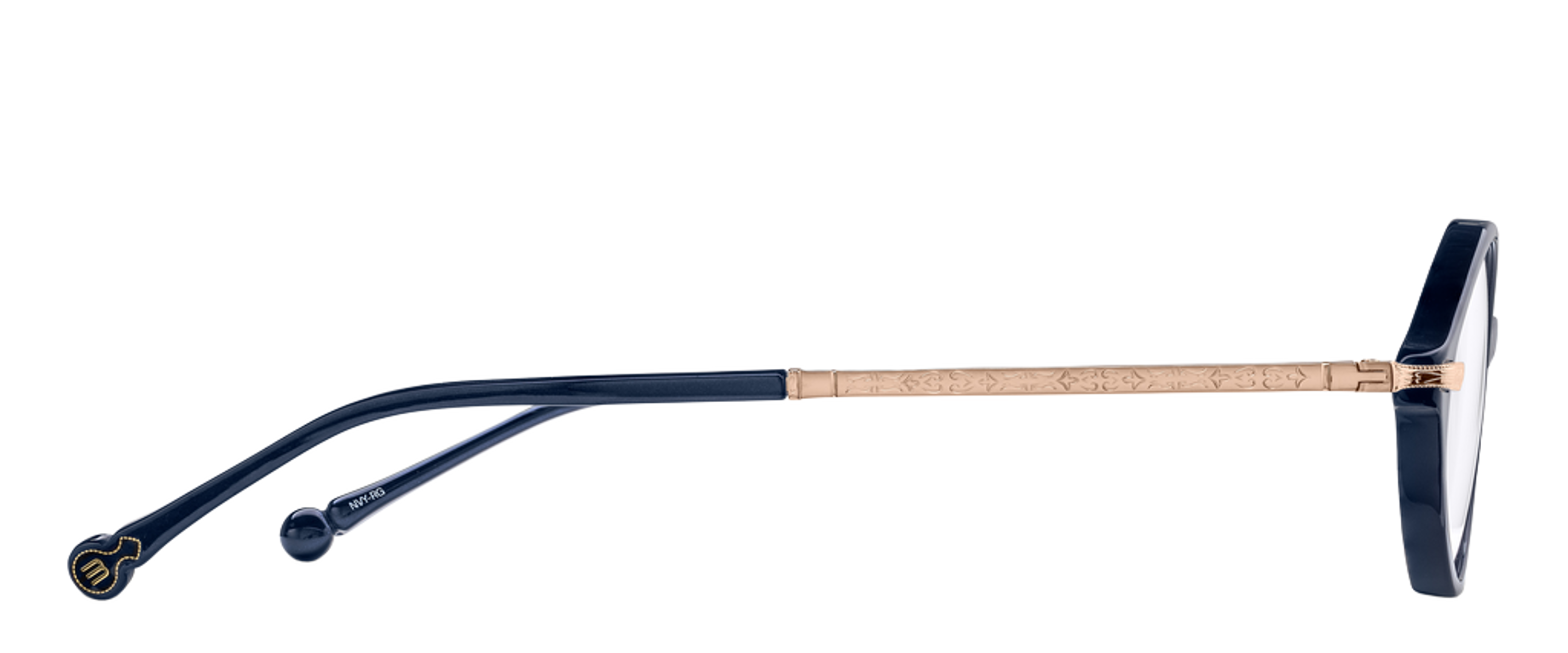 Matsuda M2066 naočare, boja Navy Rose Gold, leva drška